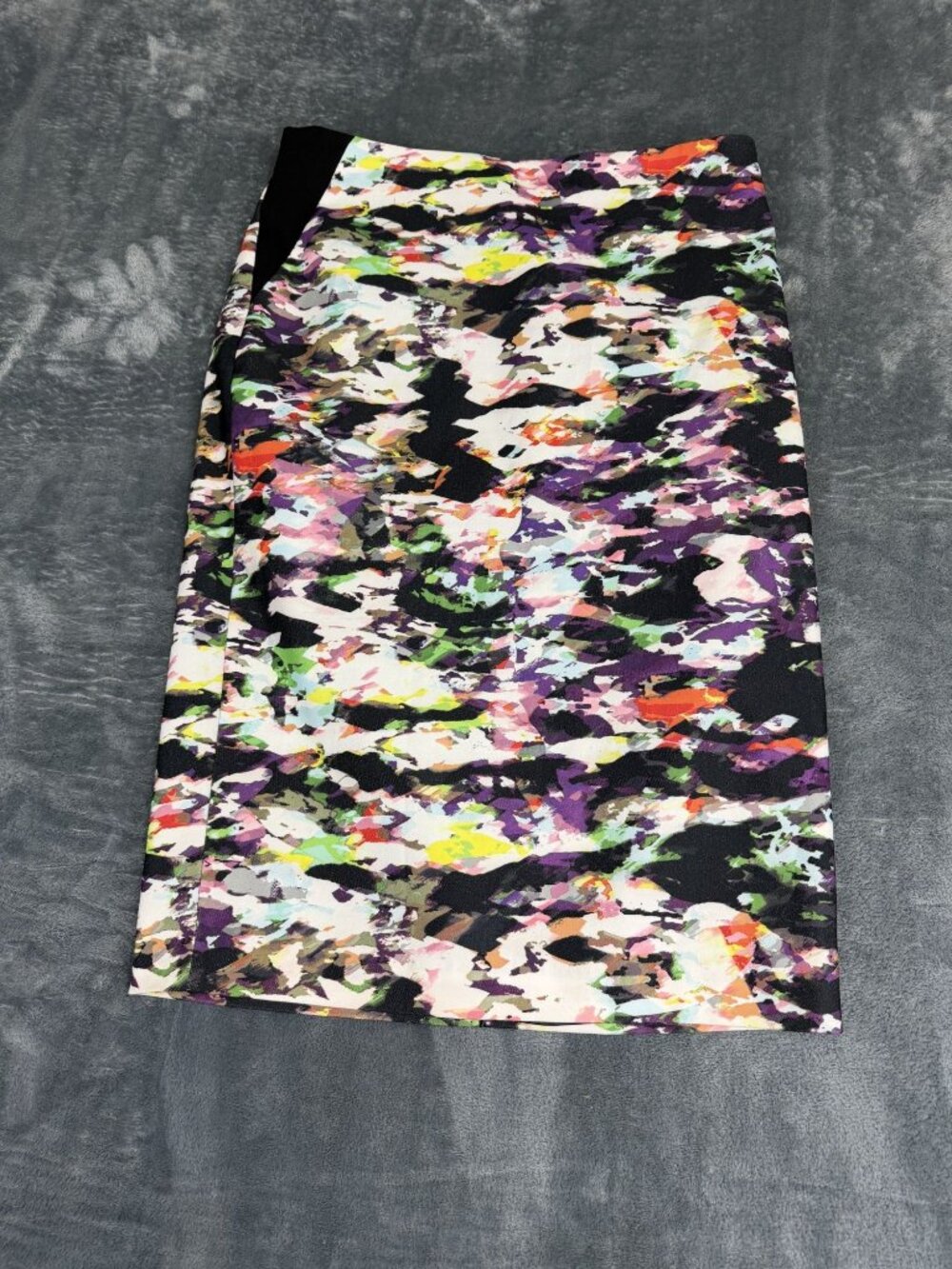 Katherine Barclay Womens Multicolor Abstract Print Pencil Skirt Size 8